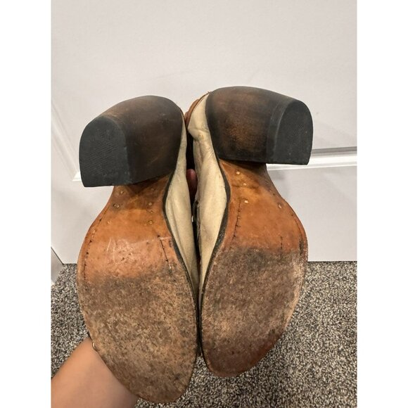 Freebird Women's Eagle Leather Peep Toe Heeled Booties Size 7 - Picture 5 of 7